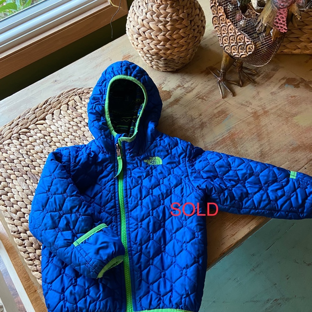 **SOLD** The North Face Royal/Blue/Print Reversible Toddler Coat